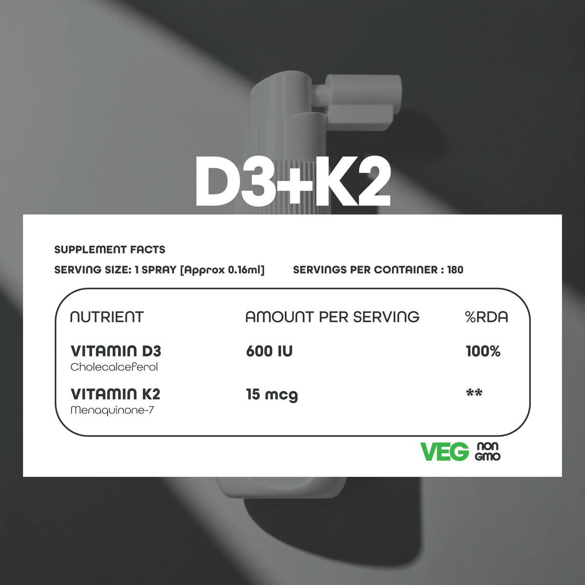 Vitamin D3+K2